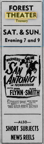 Forest Theater - 26 Oct 1946 Ad (newer photo)